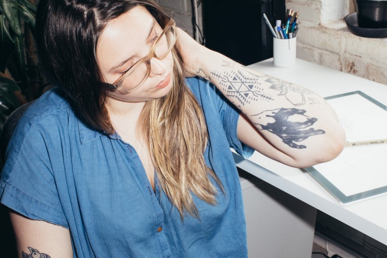 Tea Leigh On the All-Female Tattoo Shop, Welcome Home - Coveteur