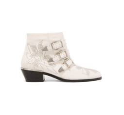 Susanna Studded Leather Ankle Boots by Chloé