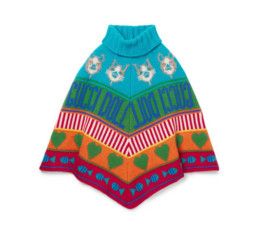 Wool-Jacquard Poncho by Gucci Kids