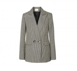 Galen Houndstooth Wool Blazer by Simon Miller