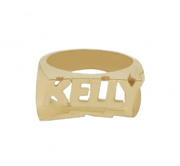 Bolt Nameplate Ring by Shami Official