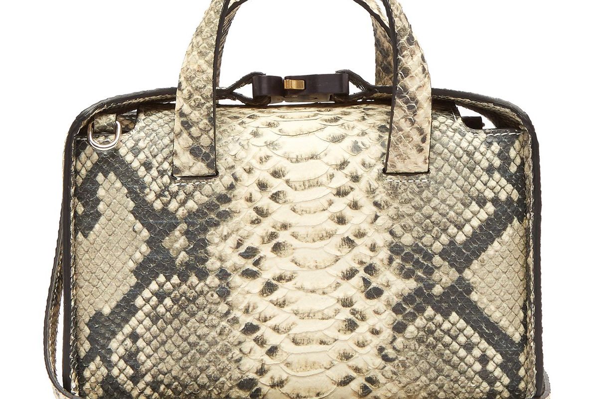 1017 alyx 9sm brie snakeskin effect cross body bag