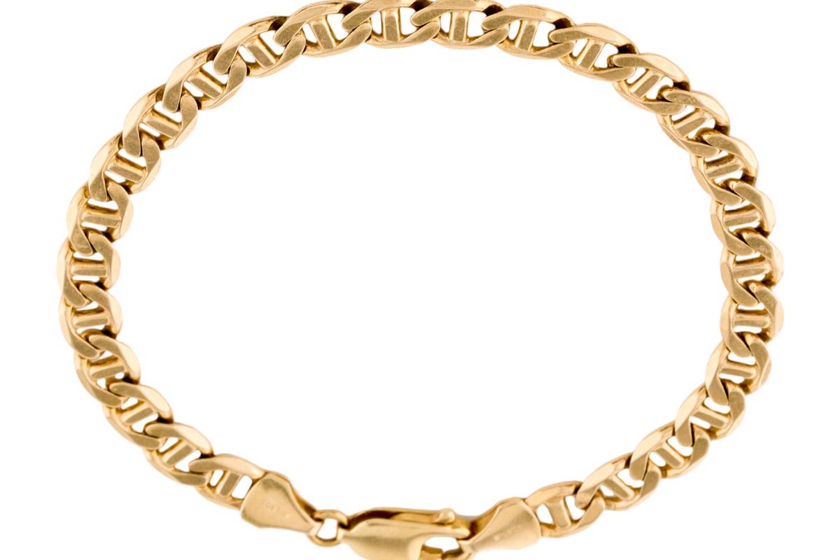 14k link bracelet