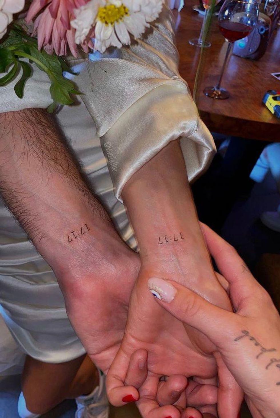 Inside These Couples' Wedding Day Tattoo Sessions Inside These Couples' Wedding Day Tattoo Sessions