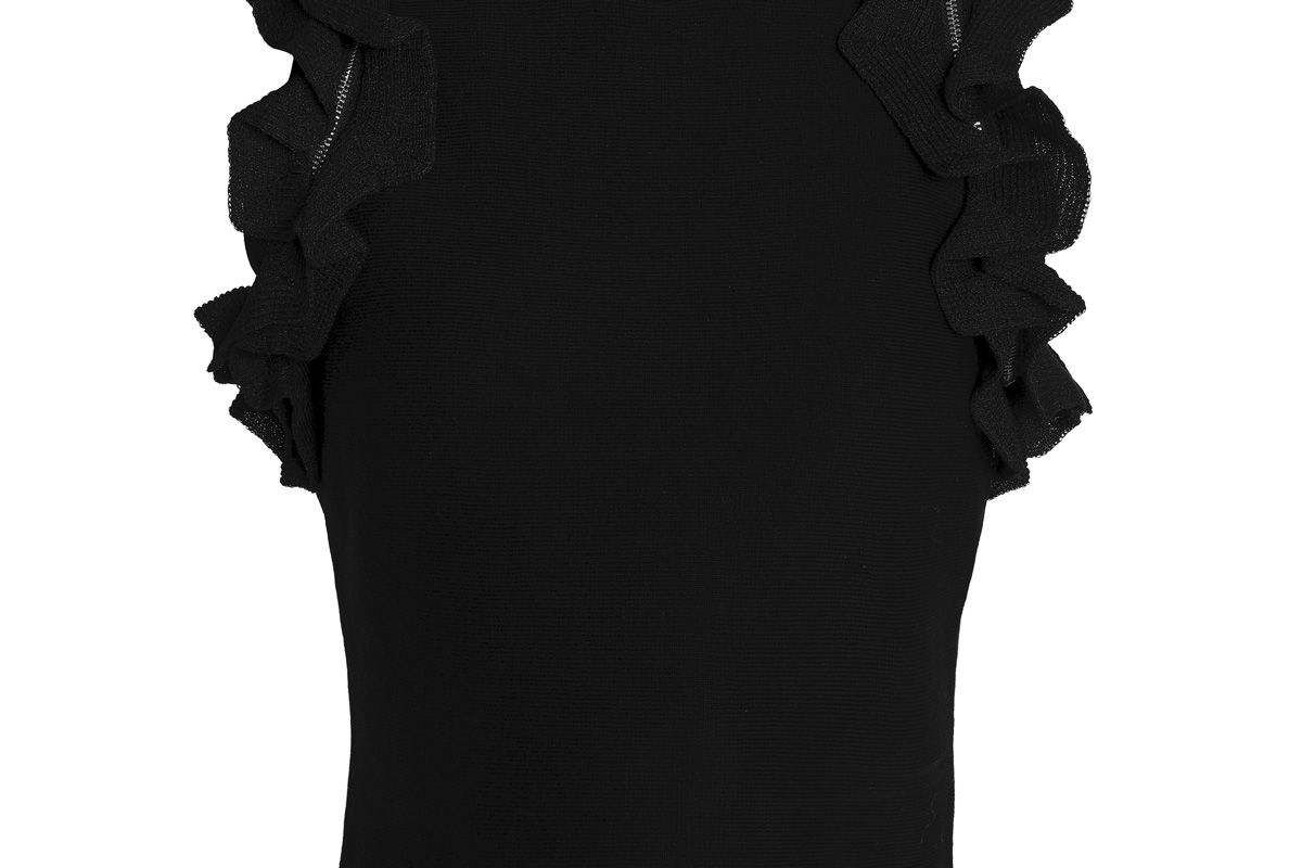 3.1 phillip lim ruffle trimmed stretch cotton top