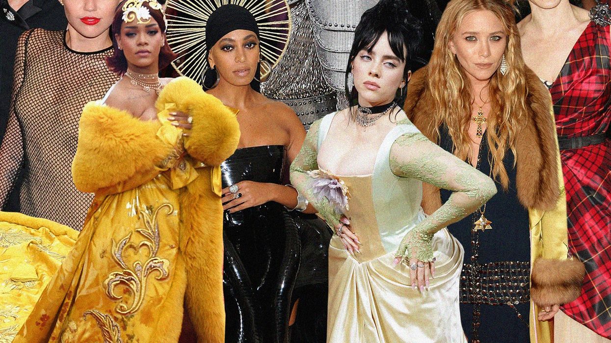 A Collage of Celebrities Attending the Met Gala