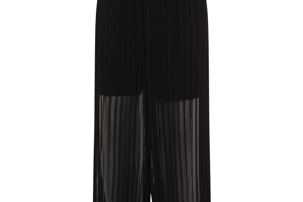 Pleated Wide Leg Trousers