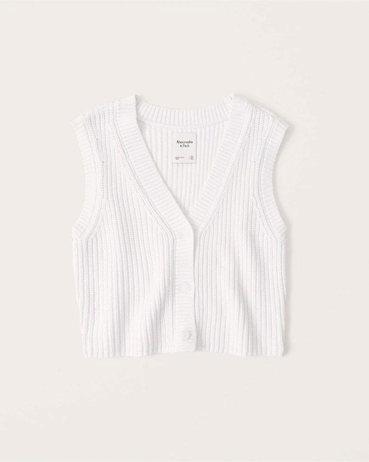 abercrombie and fitch button through sweater vest