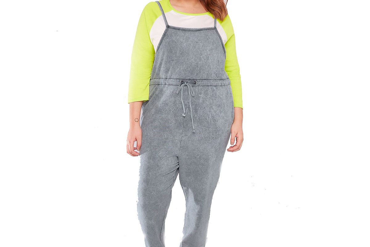 Grey Acid Wash Jumpsuit