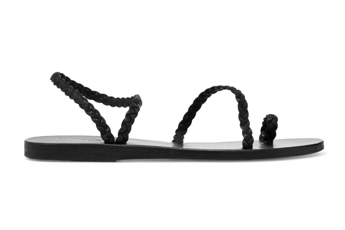 acient greek sandals eleftheria braided leather sandals