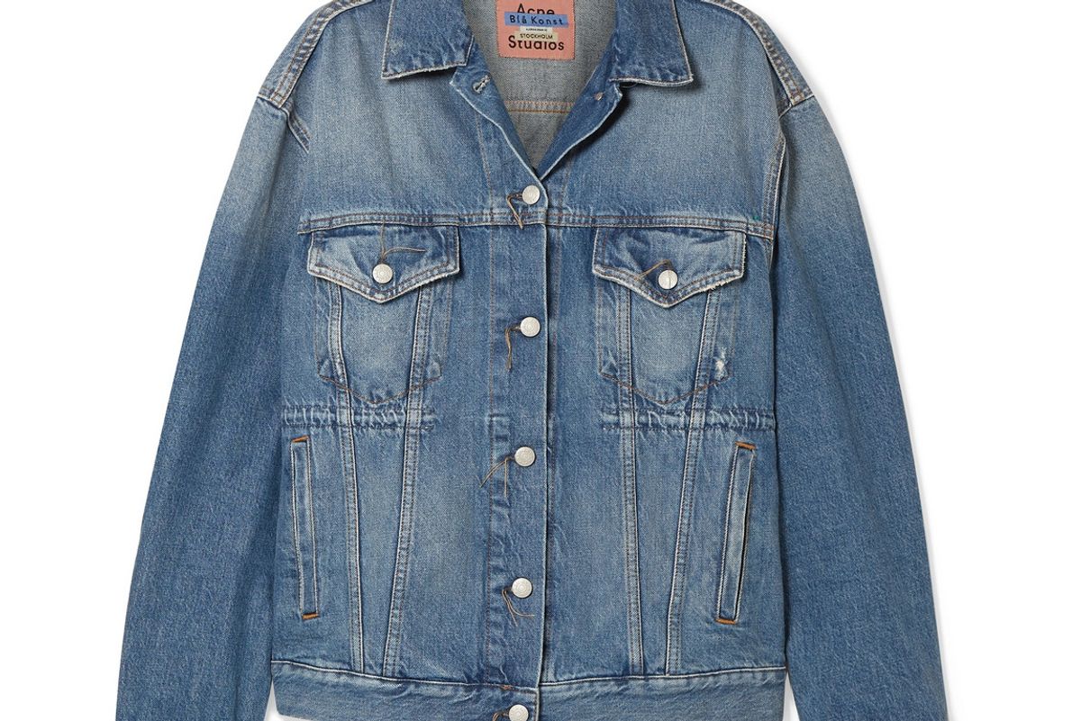 acne studios 2000 oversized denim jacket