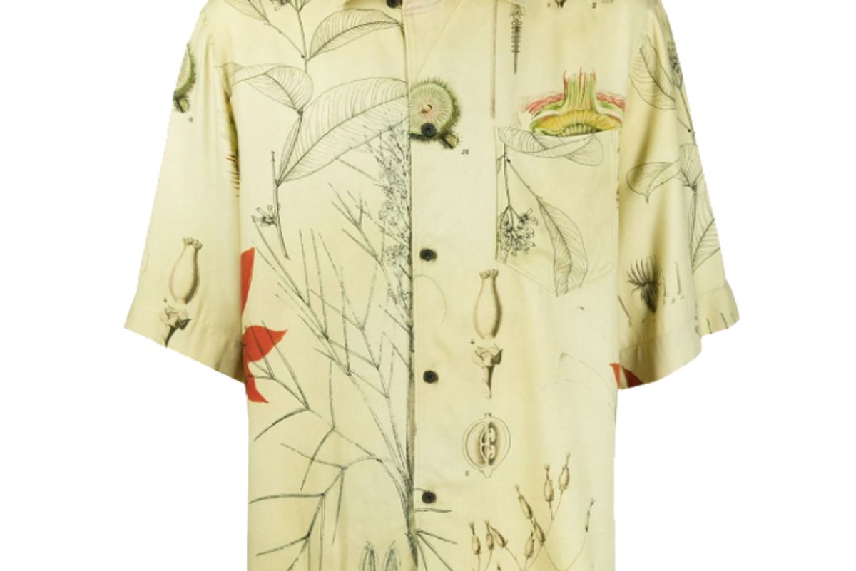 acne studios botanical print shirt