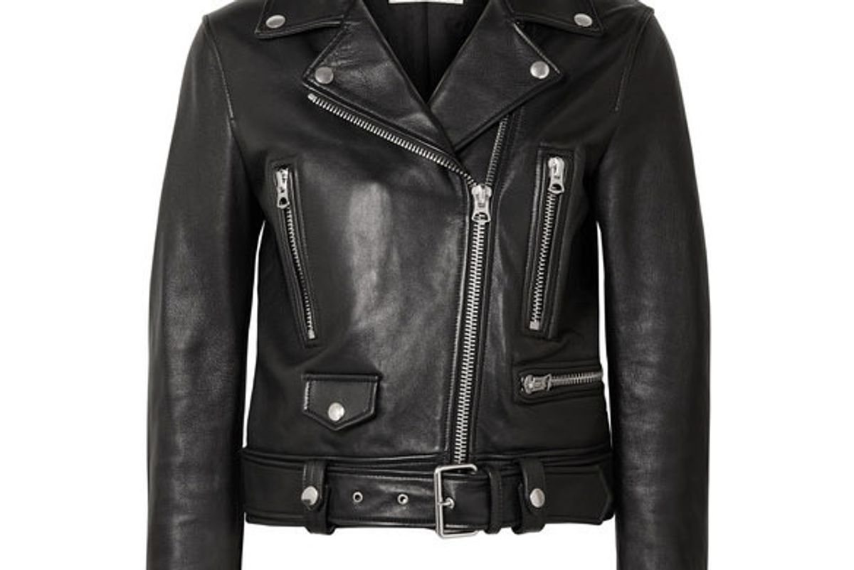 acne studios leather biker jacket