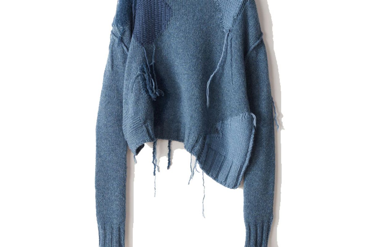 Ovira Patch Blue Combo Sweater
