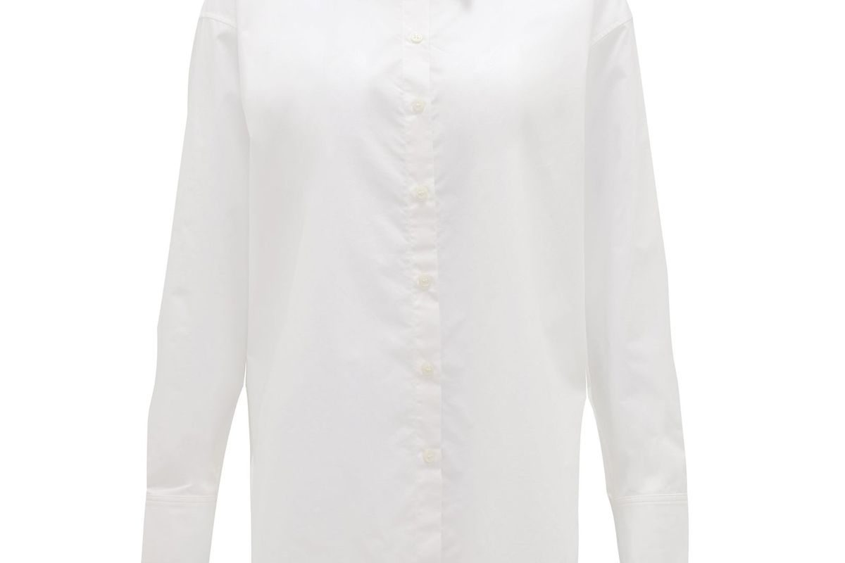 acne studios stella cotton poplin shirt