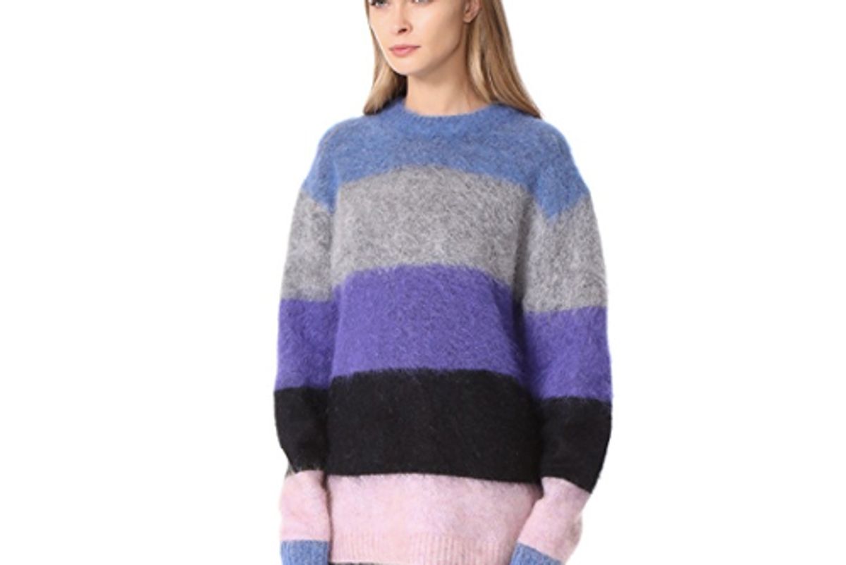 acne studios striped sweater multi mix stripe