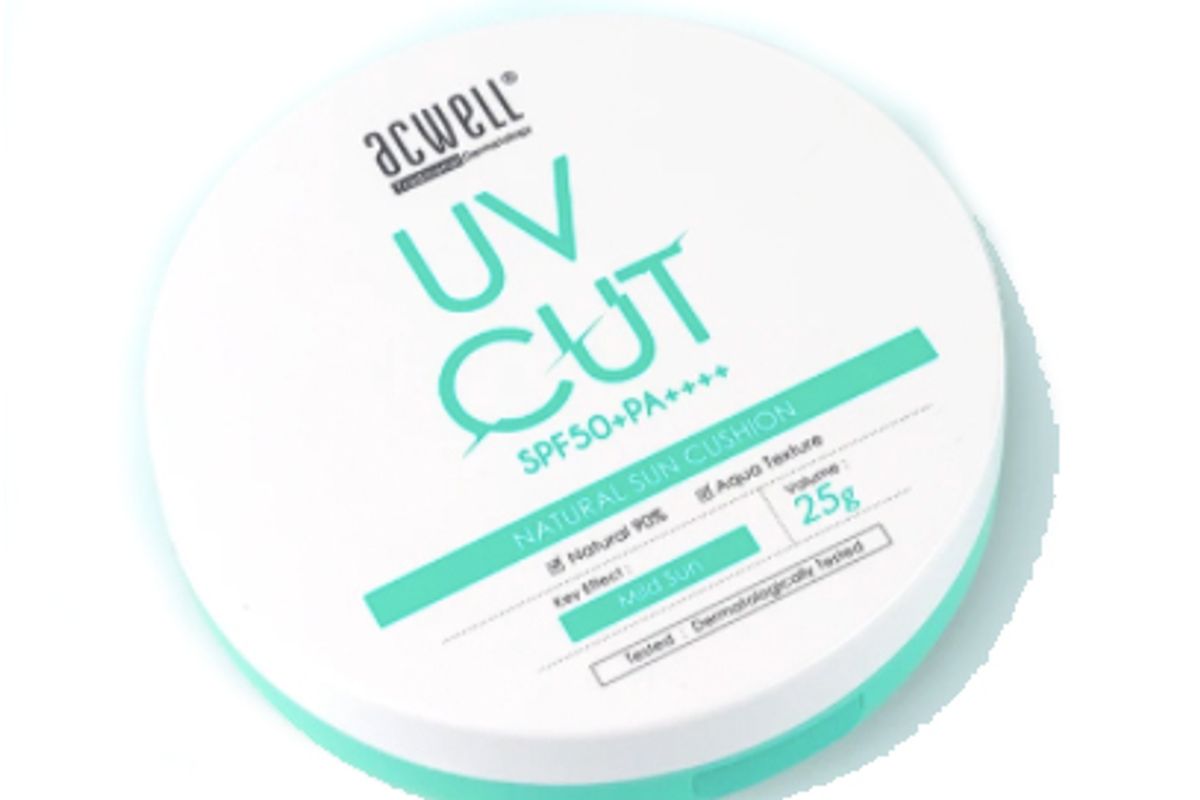 acwell uv cut spf 50 natural sun cushion