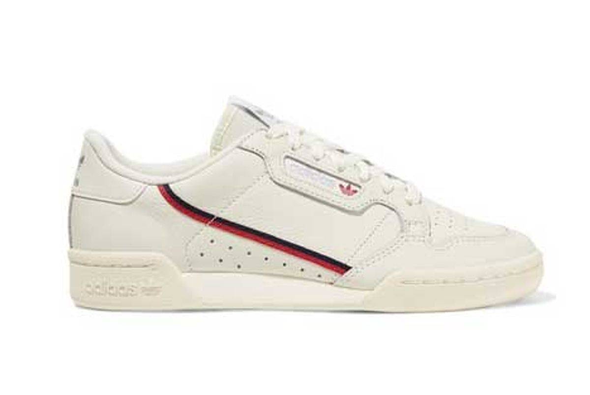 adidas originals continental 80 grosgrain trimmed leather sneakers