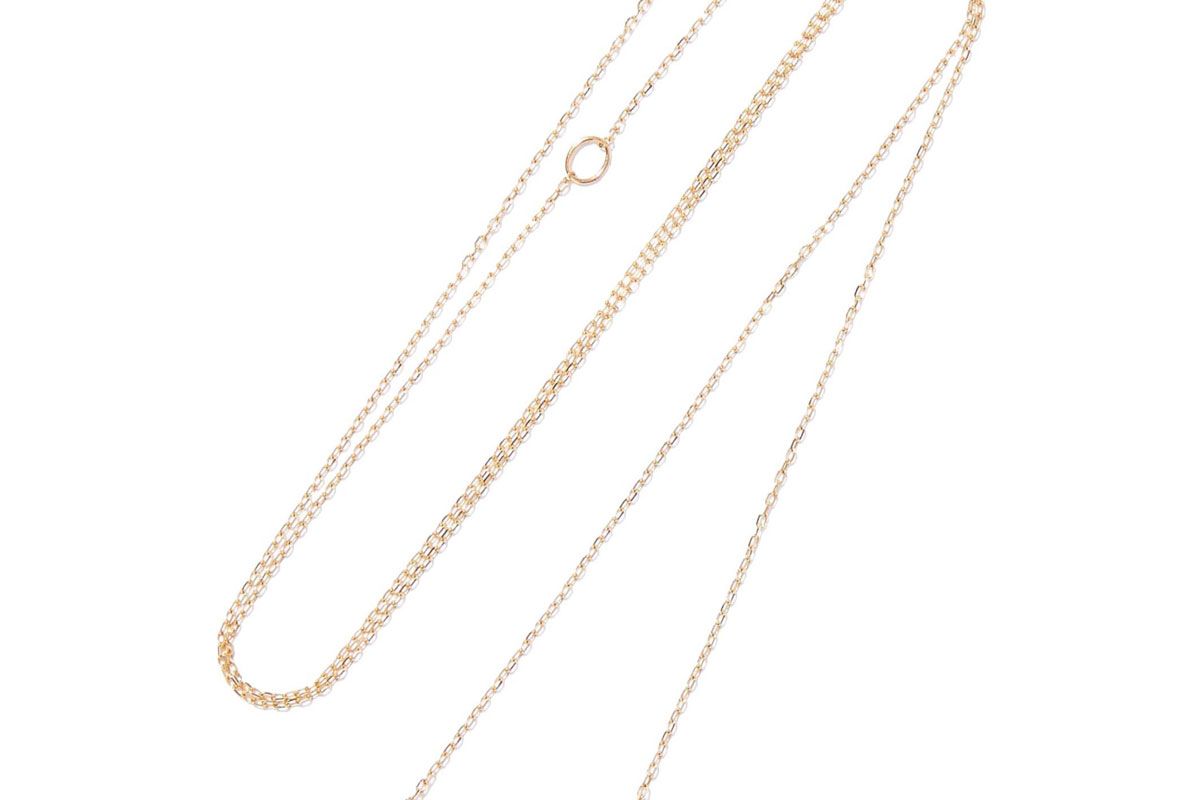 adina reyter 14 karat gold diamond necklace