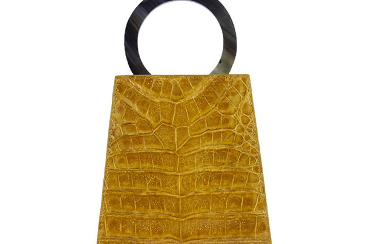 adriana castro azza bag in crocodile