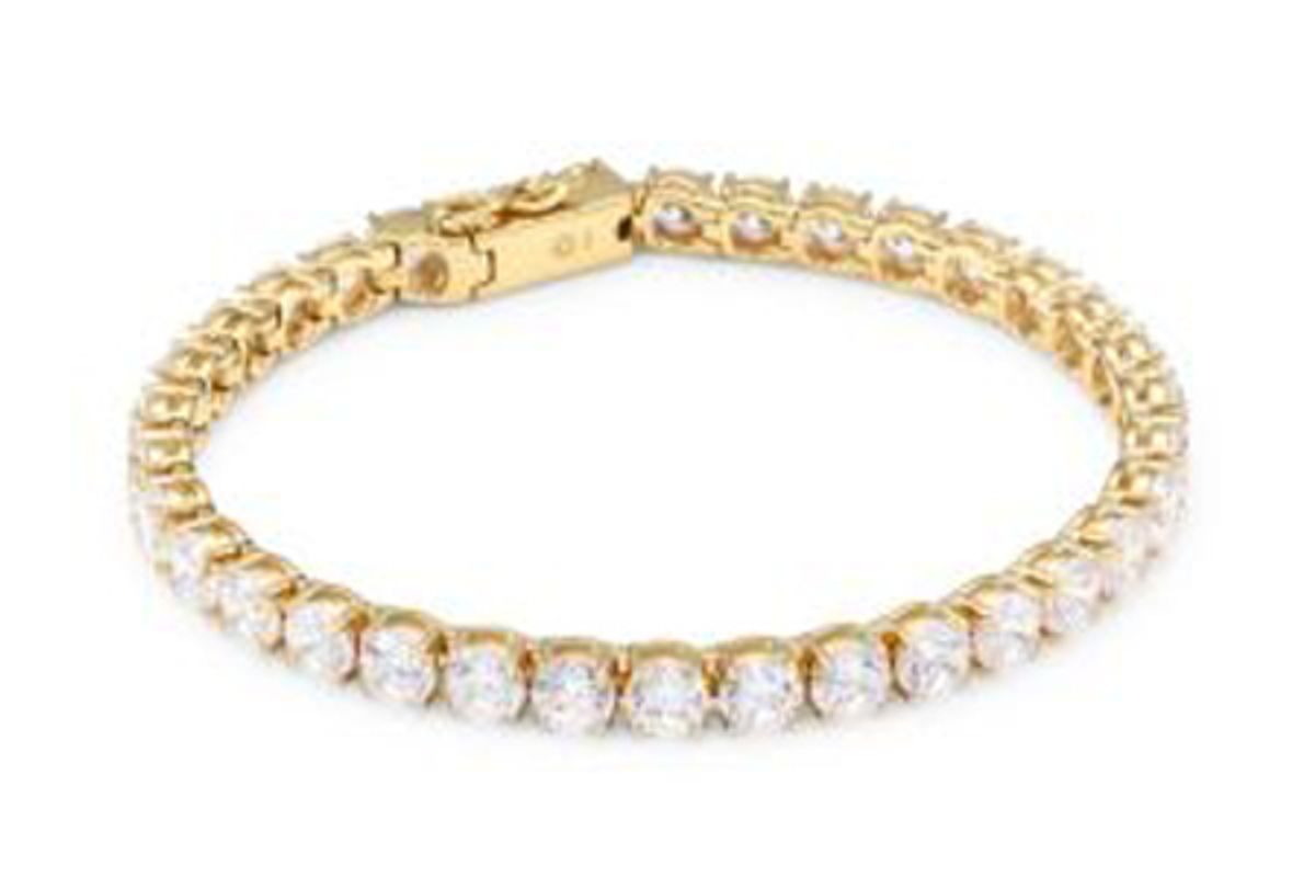adriana orsini 18k goldplated sterling silver tennis bracelet