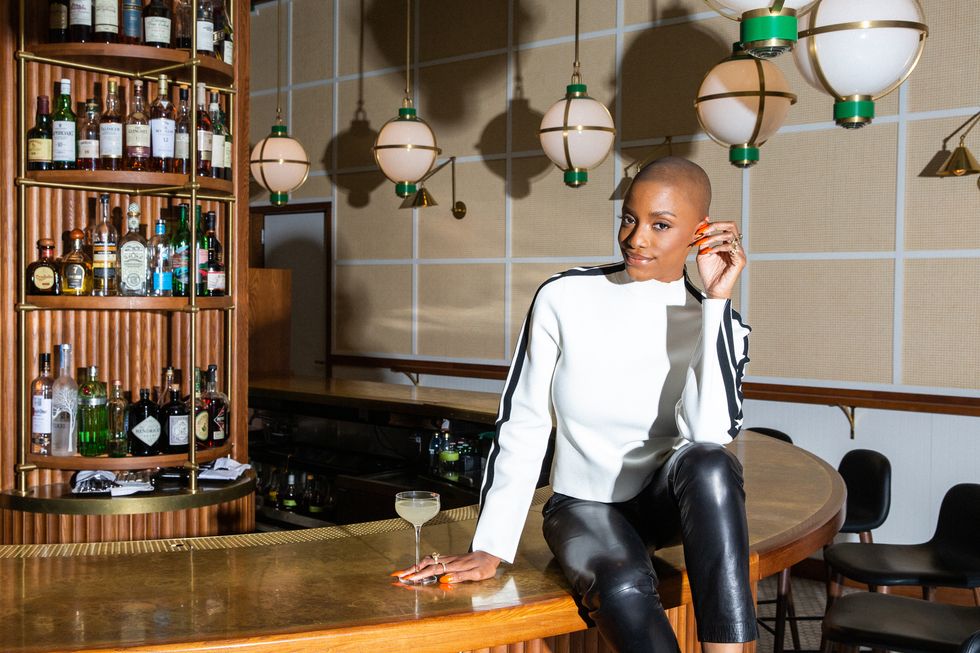 adrienne raquel holiday party looks