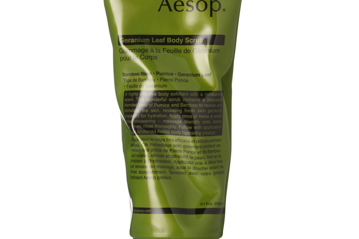 aesop geranium leaf body scrub