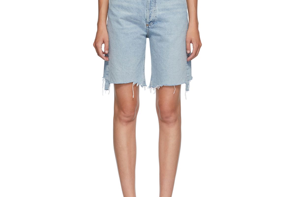 agolde denim 90s mid rise loose shorts