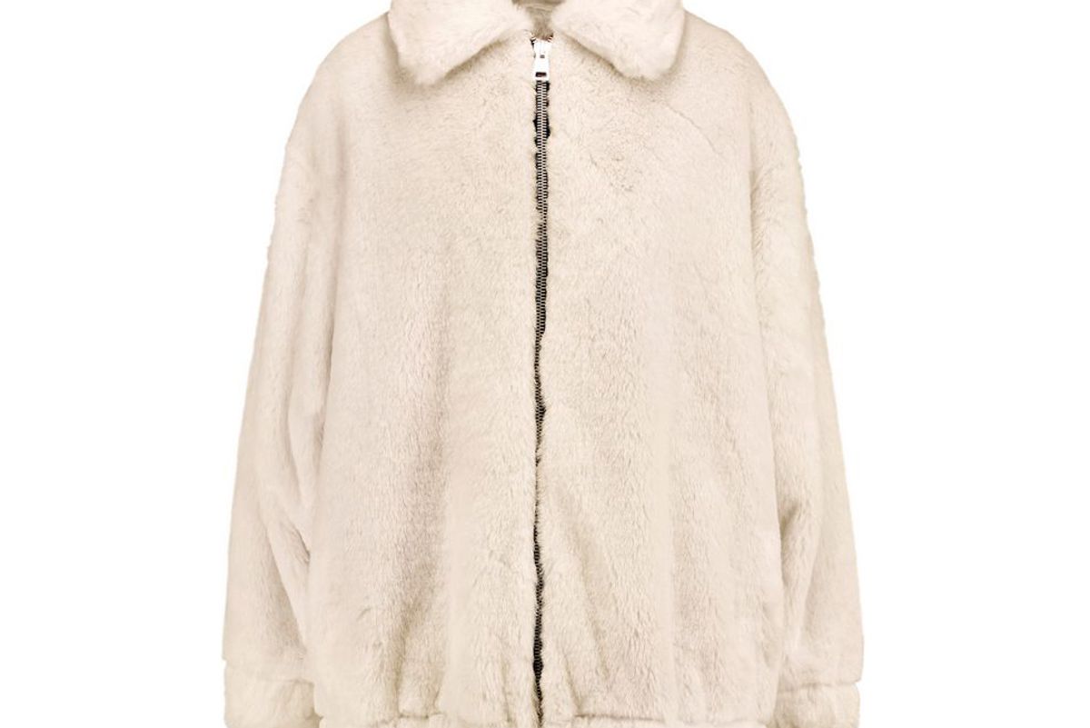 ainea oversized faux fur coat