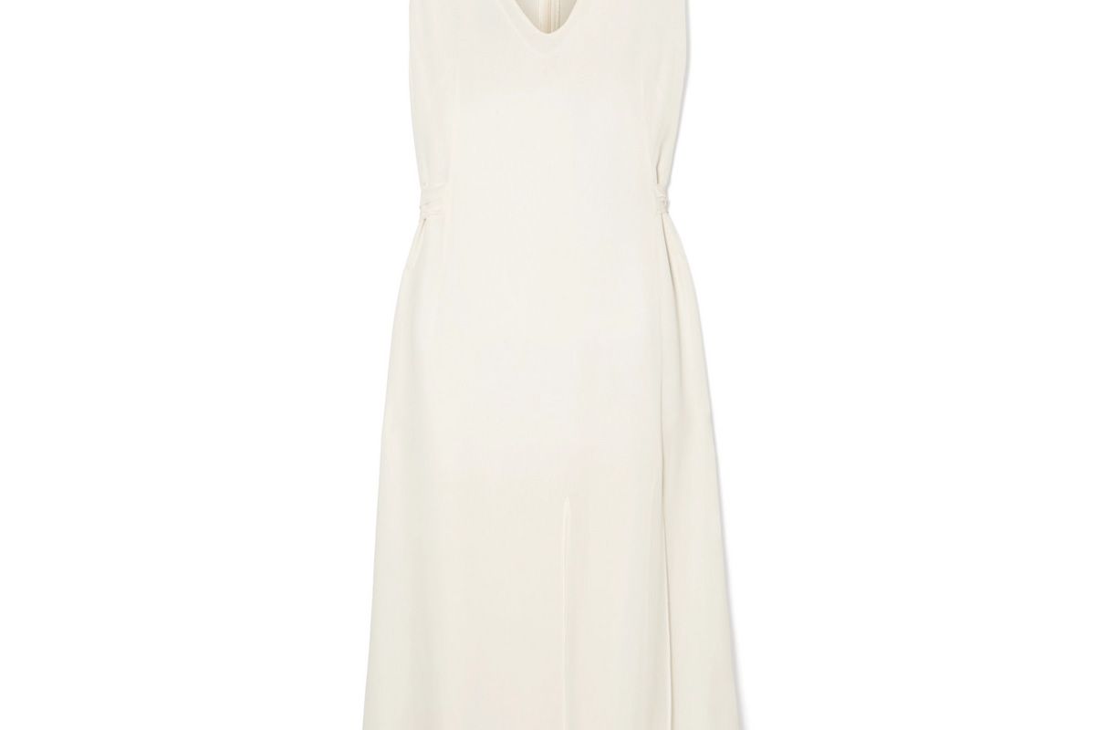 akris silk georgette midi dress