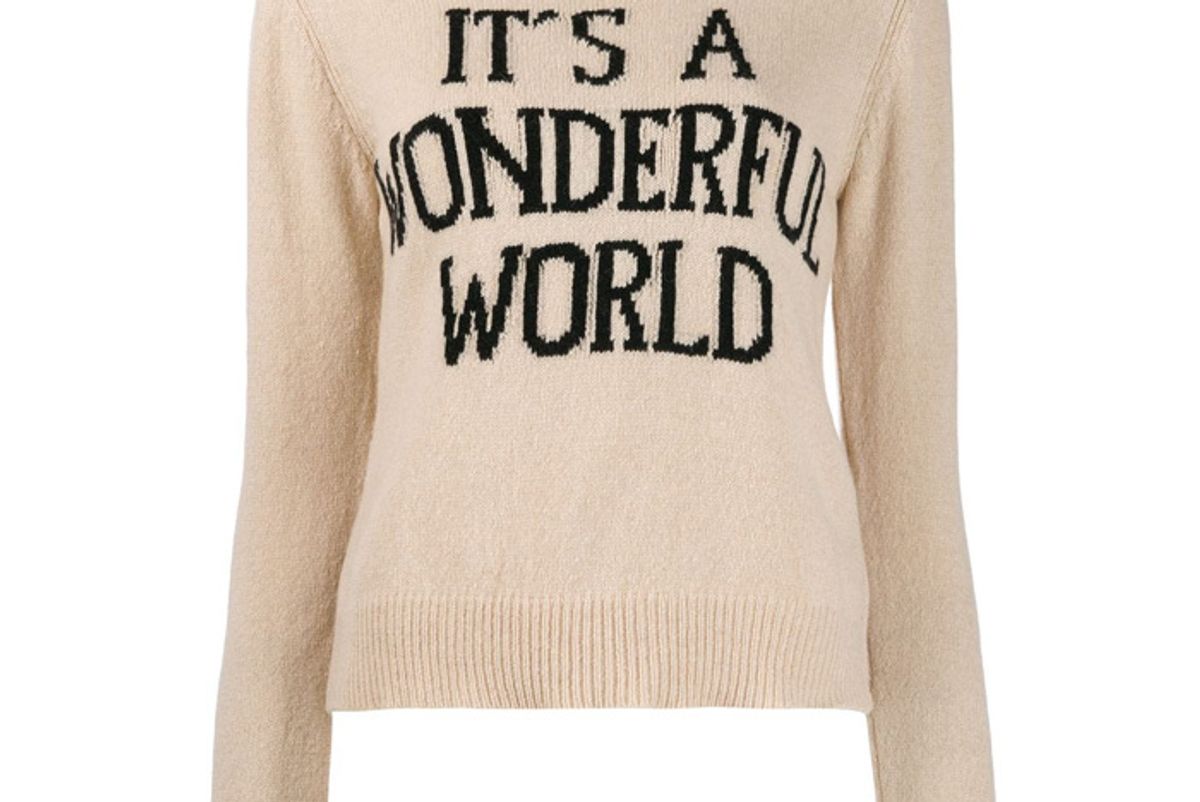 alberta ferretti its a wonderful world jumper