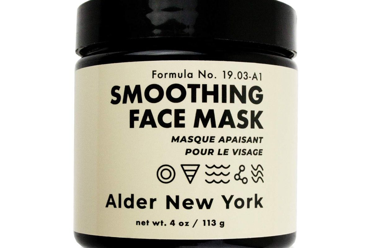 alder new york smoothing face mask fine line reducing hyaluronic acid and sea fennel exfoliating mud face mask
