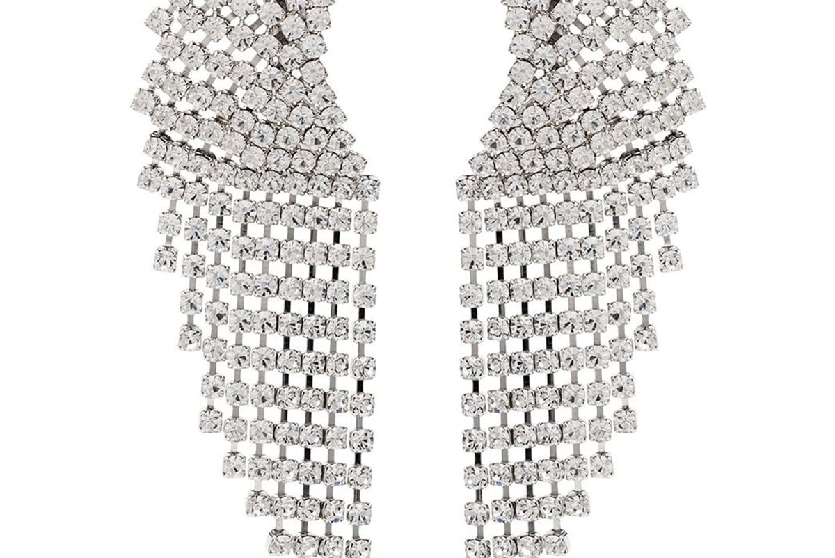 alessandra rich cascade crystal clip earrings