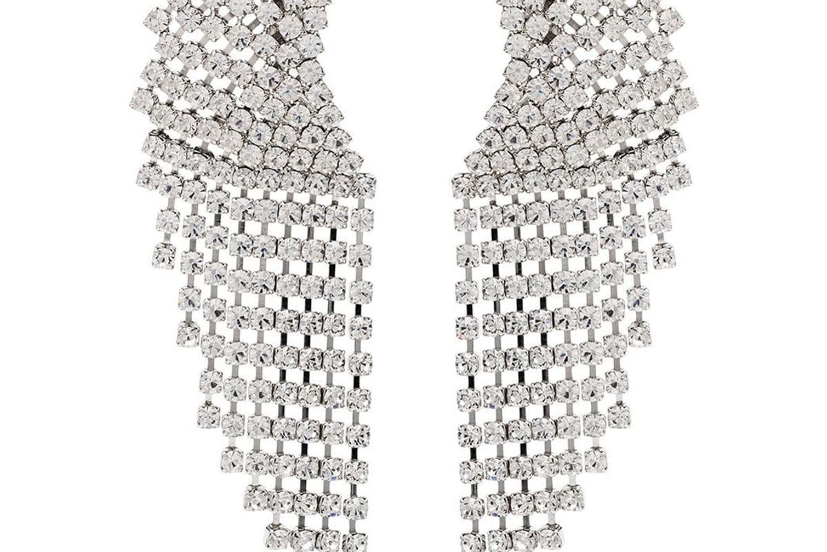 alessandra rich cascade crystal clip earrings