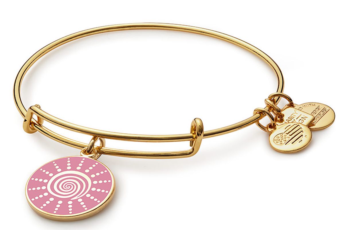 Spiral Sun Charm Bangle