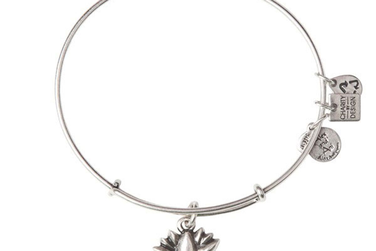 Lotus Blossom Charm Bangle