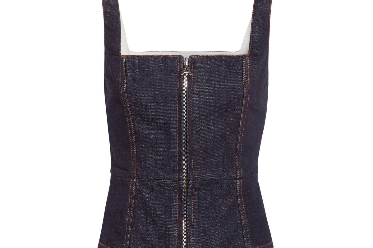 Denim Bustier Top