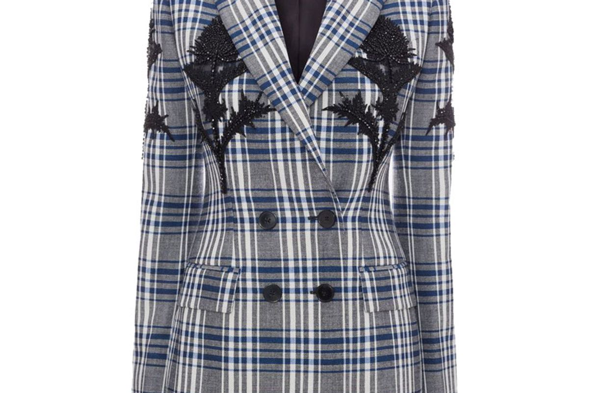 Embroidered Celtic Check Jacket