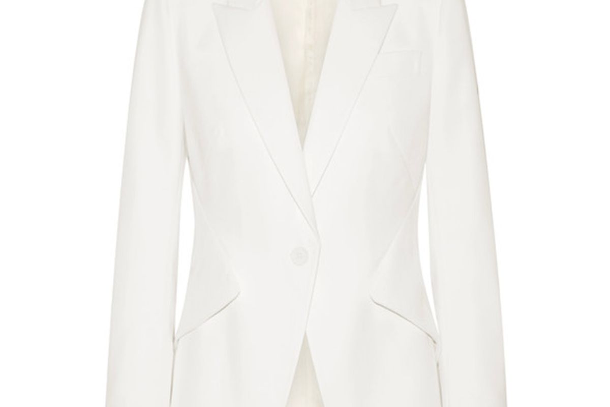 Alexander McQueen Grain de poudre wool blazer