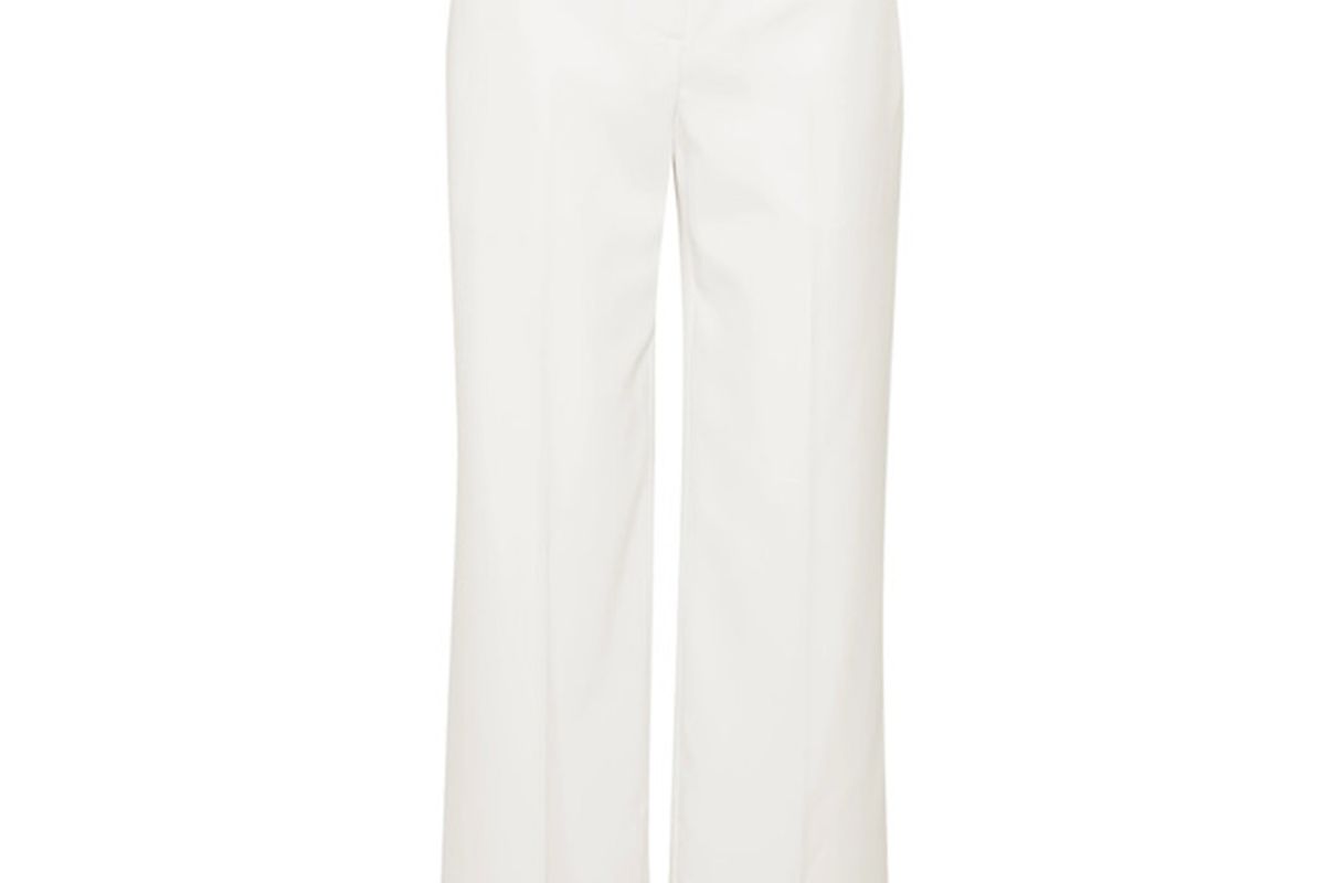 Alexander McQueen Grain de poudre wool straight-leg pants