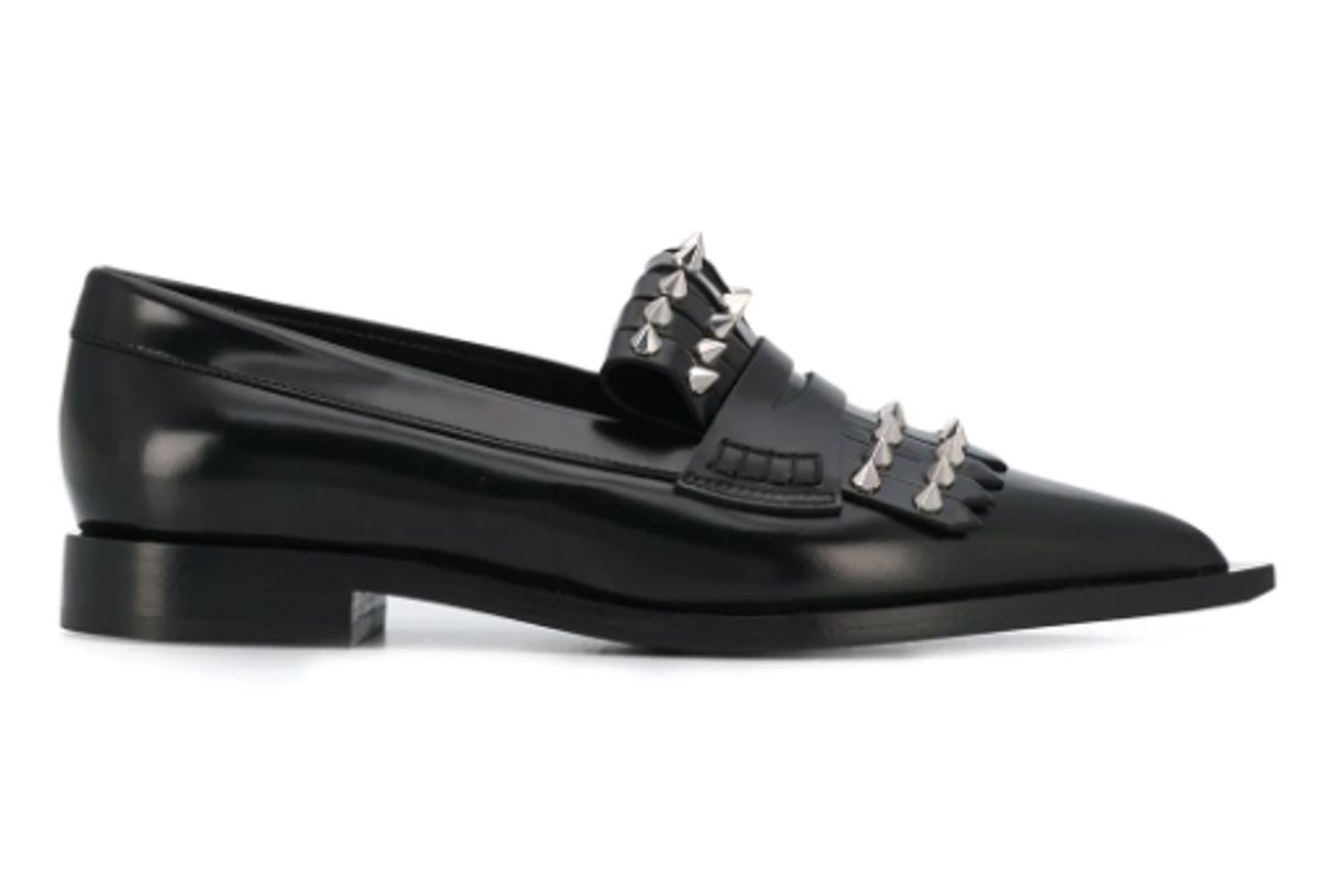 alexander mcqueen punk fringed moccasins