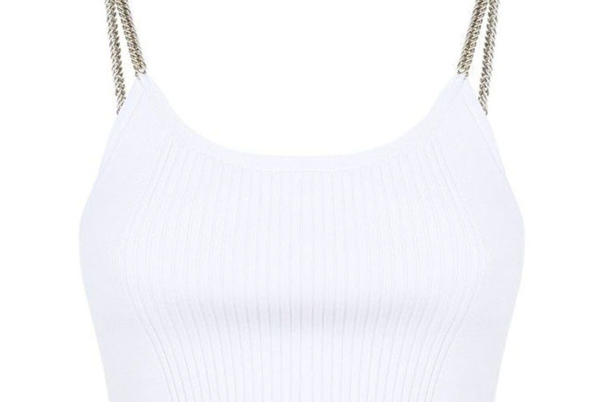 alexander wang bra top with chain straps