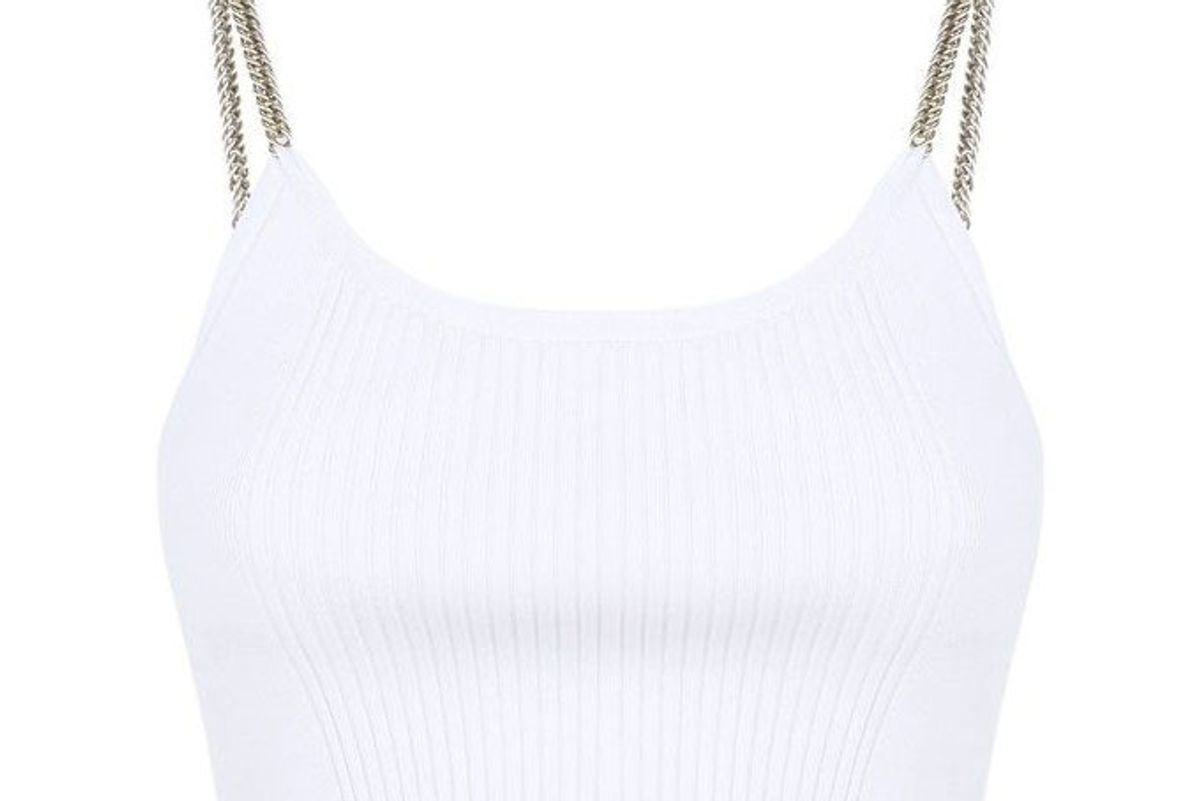 alexander wang bra top with chain straps