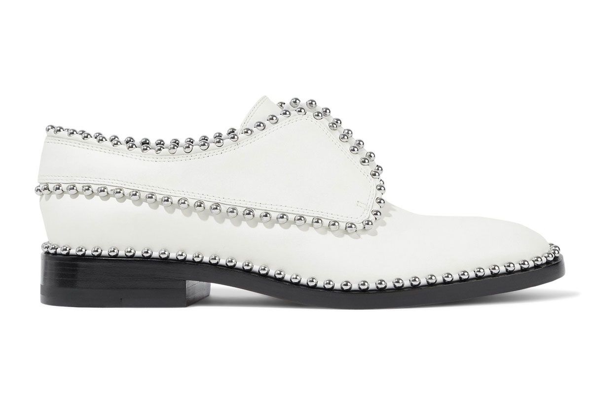 alexander wang wendi studded leather brogues