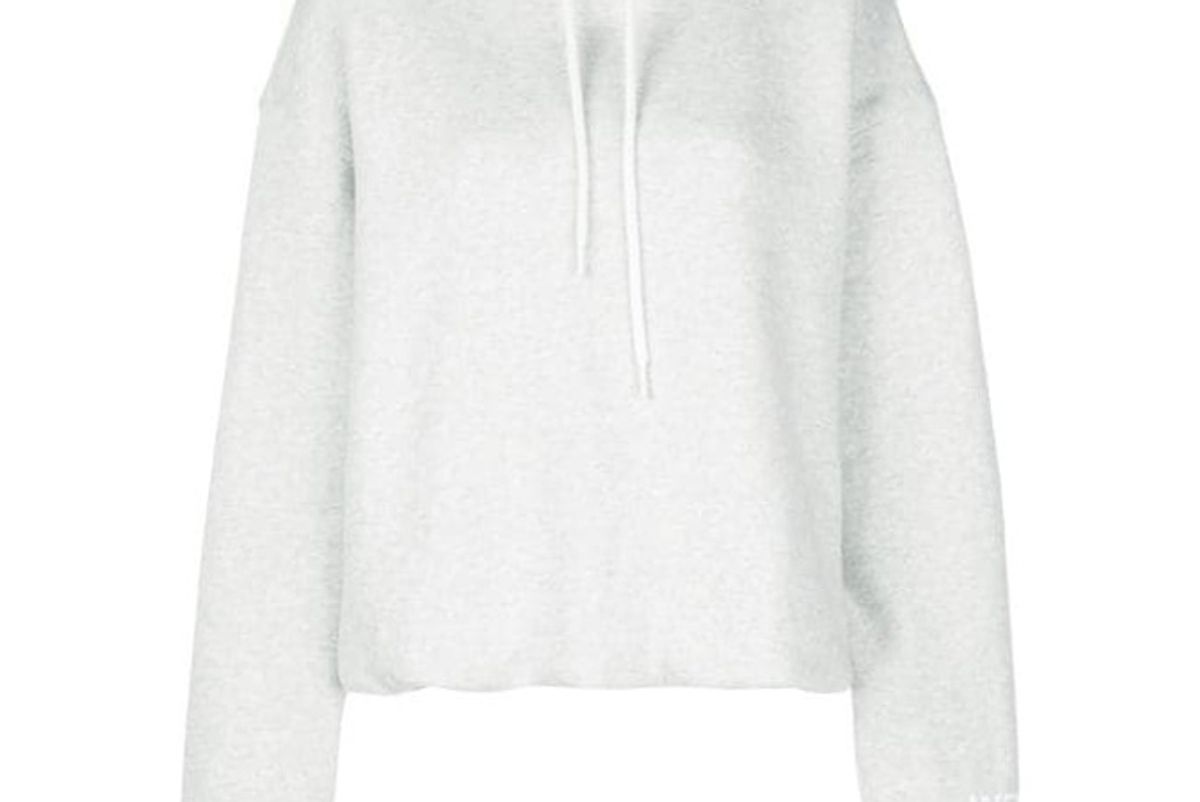 alexanderwang dense fleece bubble hoodie