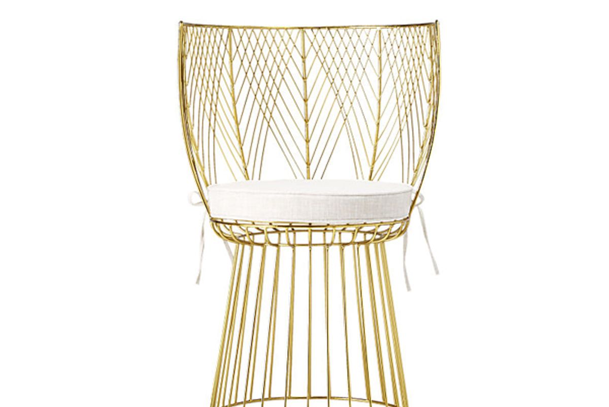 Alexandria Metal Gold Chair