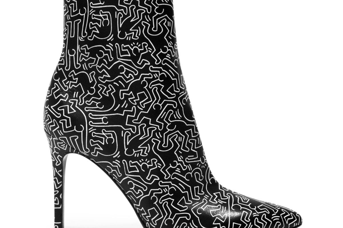 alice and olivia x keith haring razi bootie