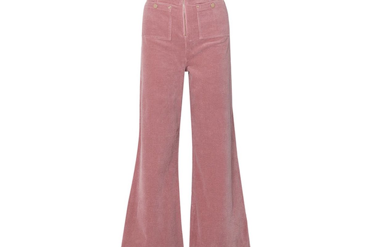 alice mccall bluesy stretch cotton corduroy wide leg pants