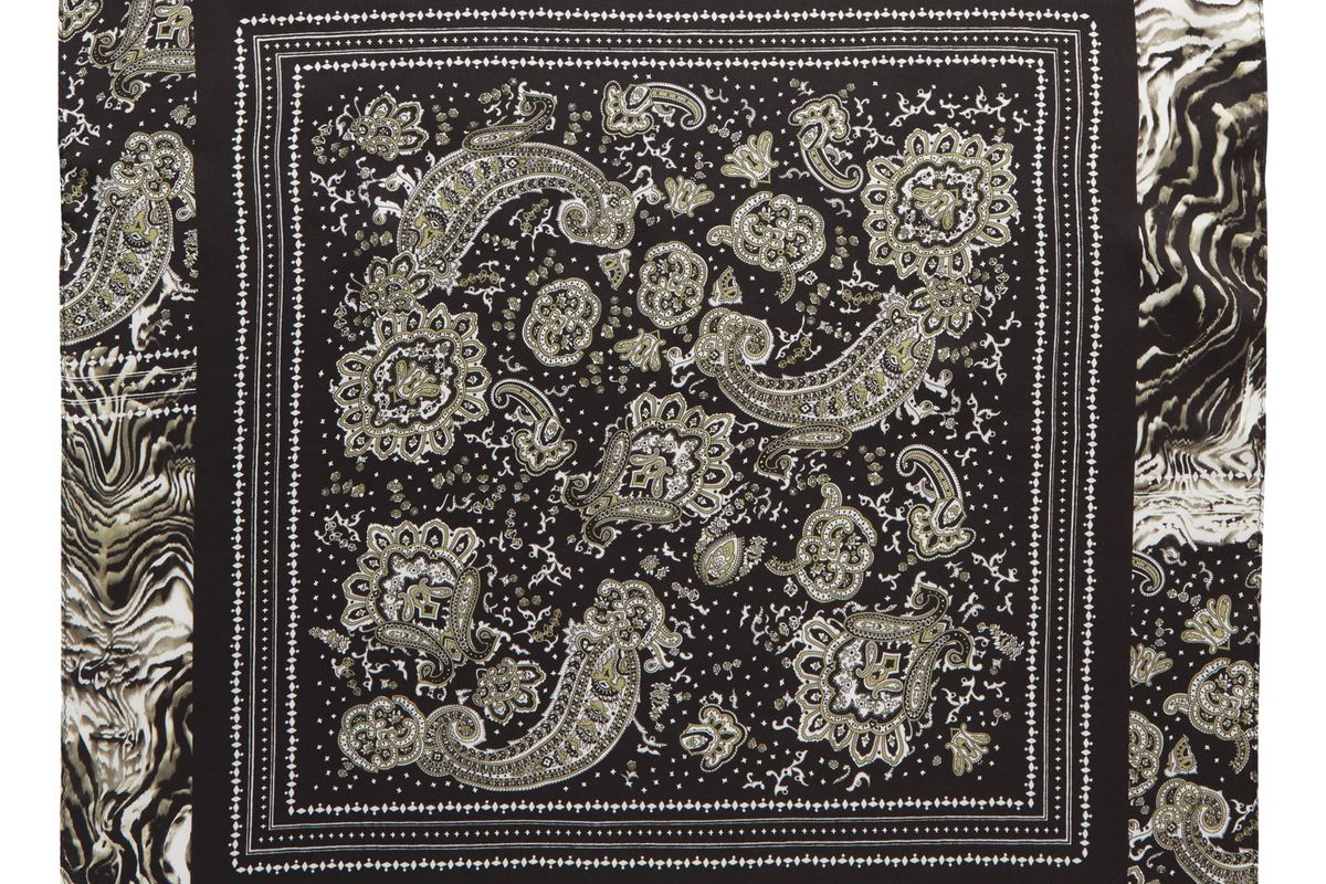 allsaints odisha silk scarf
