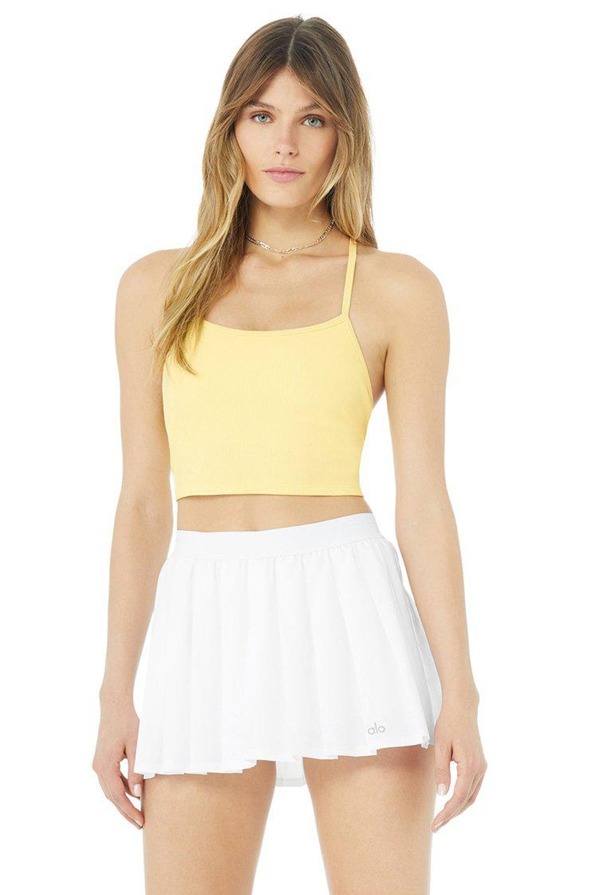 alo alosoft ribbed crop calm tank